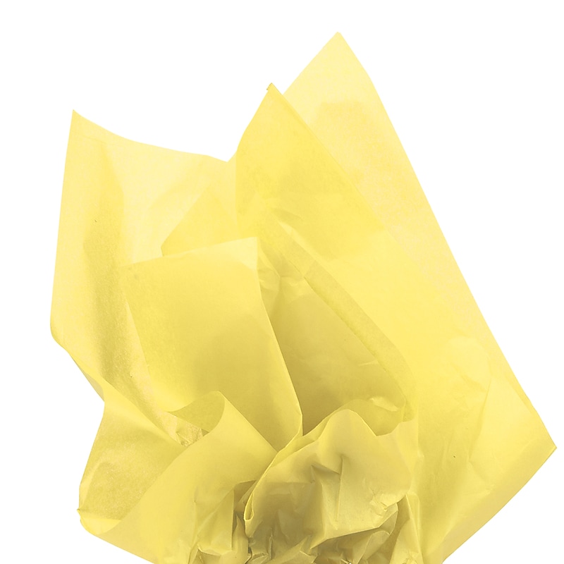 JAM Paper 20" x 26" Tissue Paper, Yellow, 20 Sheets/Pack (1152359A) image 1
