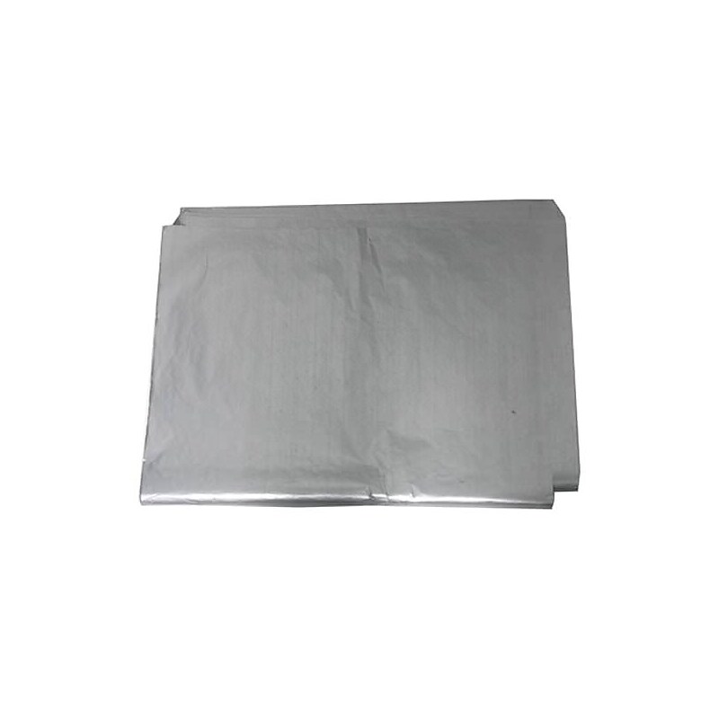 JAM Paper 20" x 26" Tissue Paper, Silver Flat, 100 Sheets/Ream (7335487) image 1