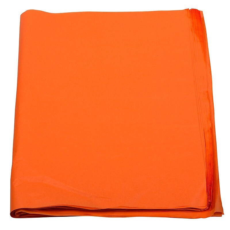 JAM Paper 20" x 26" Tissue Paper, Orange, 480 Sheets/Pack (1152384) image 1