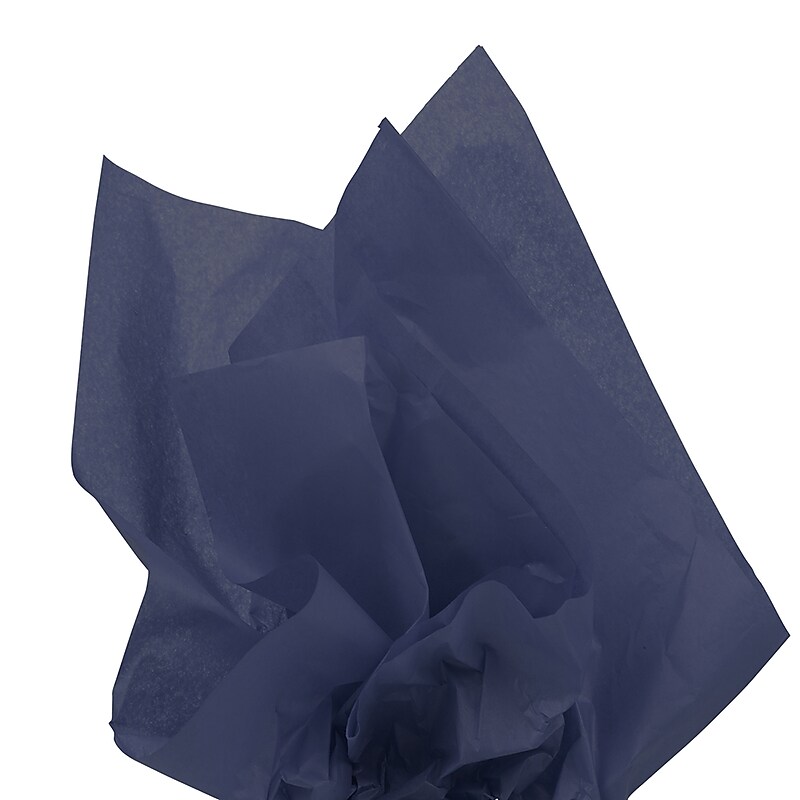 JAM Paper 20" x 26" Tissue Paper, Navy Blue, 20 Sheets/Pack (1152353A) image 1