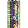 JAM Paper Christmas Wrapping Paper, 25 Sq. ft. x 30", Shimmering Christmas, 4 Rolls/Pack (368532577)~#|#~sp109345859_sc7