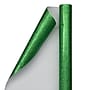 JAM Paper Christmas Wrapping Paper, 20 Sq Ft, Green Glitter (354537263)~#|#~sp109345890_sc7