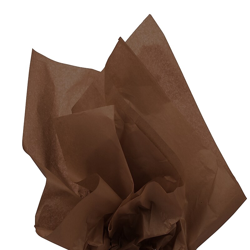 JAM Paper 20" x 26" Tissue Paper, Brown, 20 Sheets/pack (1152349A) image 1