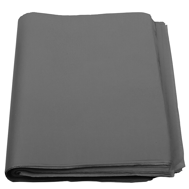 JAM Paper 20" x 26" Tissue Paper, Gray, 480 Sheets/Pack (1152387) image 1