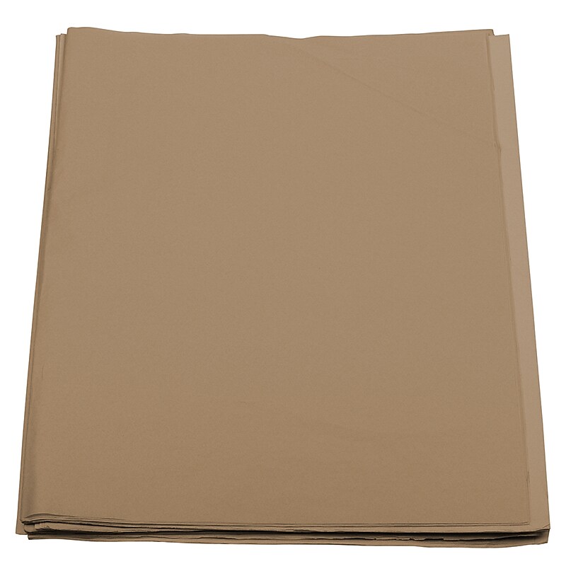 JAM Paper 20" x 26" Tissue Paper, Tan, 480 Sheets/Pack (1152381) image 1