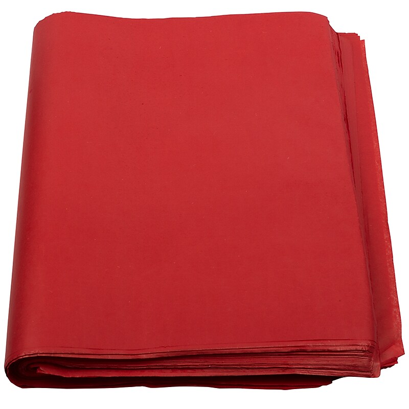 JAM Paper 20" x 26" Tissue Paper, Red, 480 Sheets/Pack (1152386) image 1
