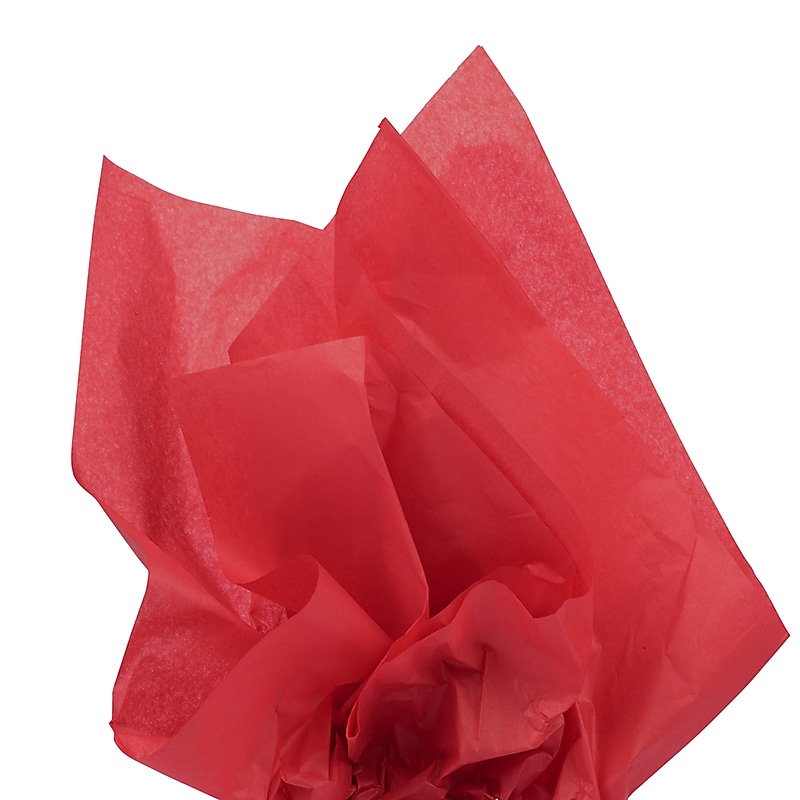 JAM Paper 20" x 26" Tissue Paper, Red, 20 Sheets/Pack (1152356A) image 1