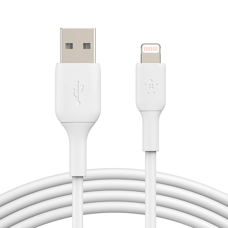 Belkin BOOST CHARGE Lightning to USB-A Cable, 15cm / 6", White image 1