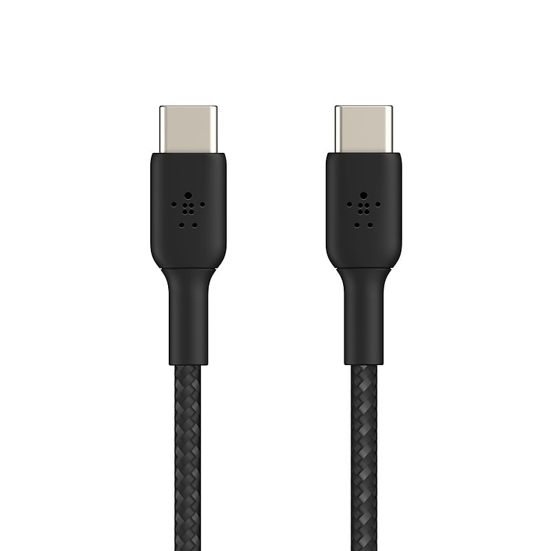 Belkin BOOST CHARGE Braided USB-C to USB-C Cable, 1m / 3.3 ft., Black image 1