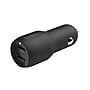 Belkin BOOST CHARGE Dual USB-A Car Charger, 24W + USB-A to USB-C Cable, Black~#|#~sp109346838_sc7