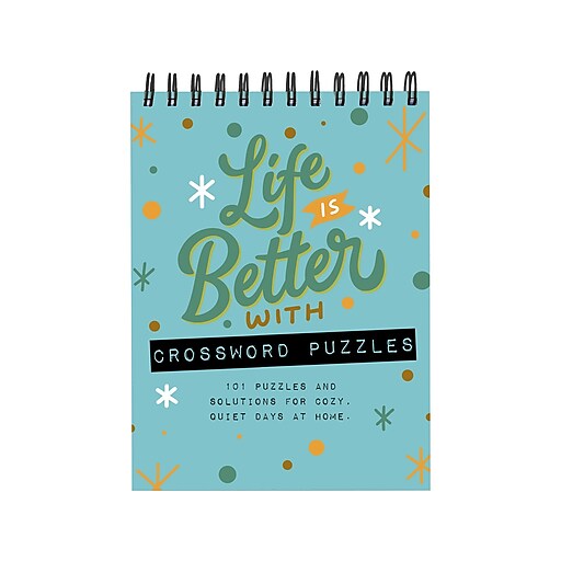 TF Publishing Life is Better Crossword Puzzle Pad, Entertainment, Multi