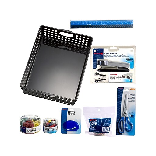 Officemate Home Office Supply Kit, Assorted Colors (97310) Staples