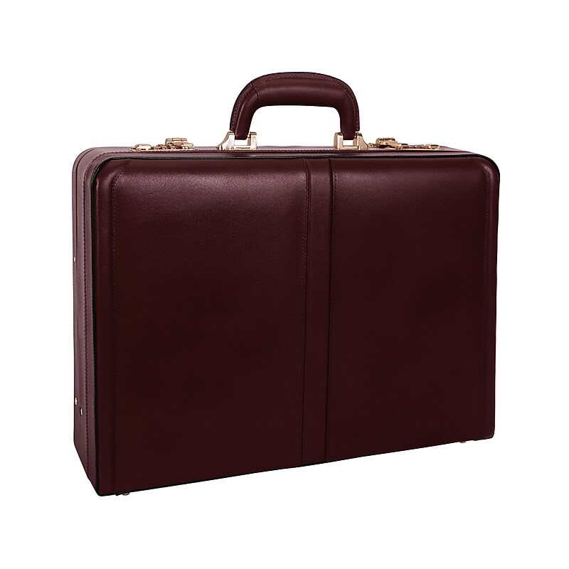 McKleinUSA Harper V Series Leather Expandable Attache, Burgundy (80476) image 1