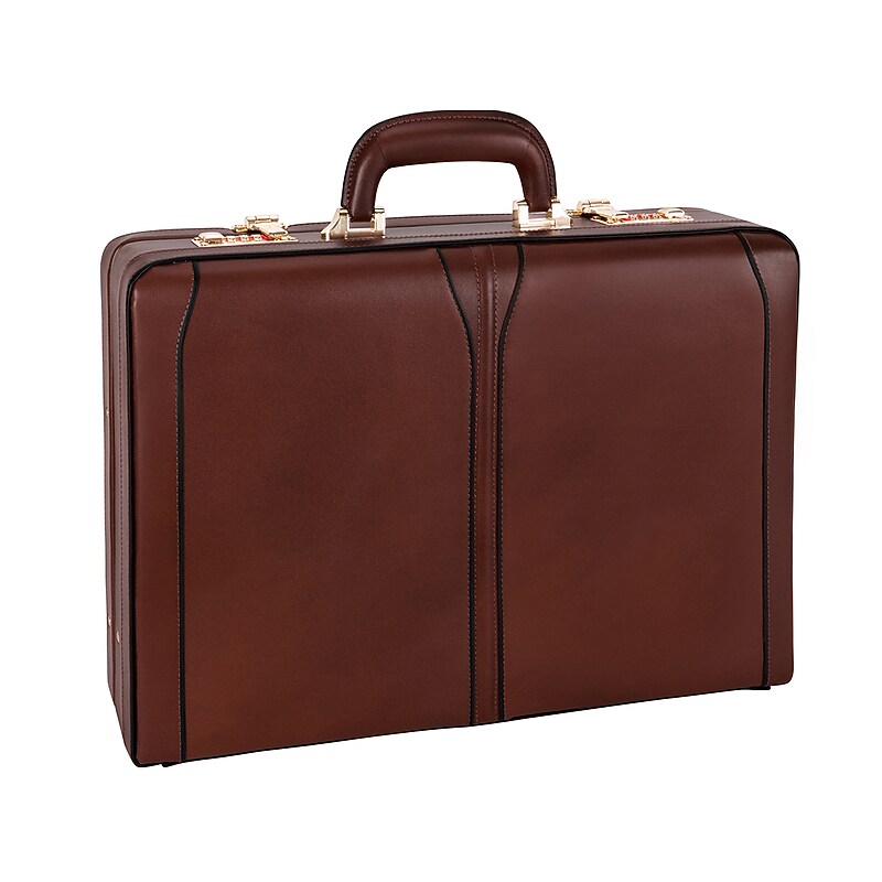 McKleinUSA Turner V Series Leather Expandable Attache, Burgundy (80486) image 1