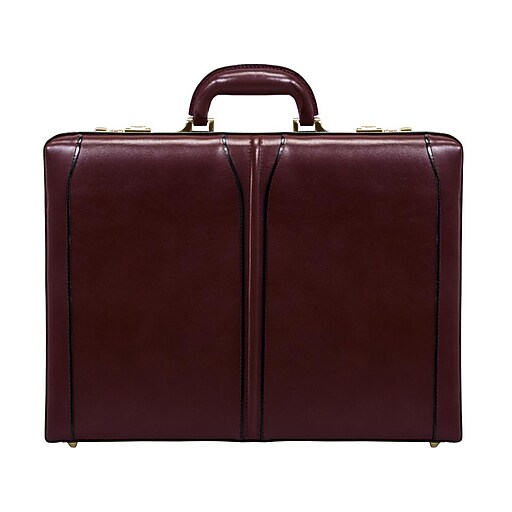 McKlein Lawson V Series Leather Attache, Laptop Compatible