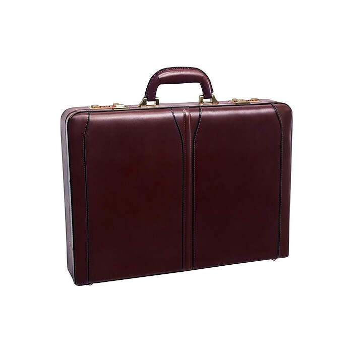 McKlein Lawson V Series Leather Attache, Laptop Compatible