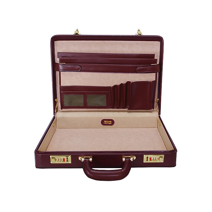 McKlein Lawson V Series Leather Attache, Laptop Compatible