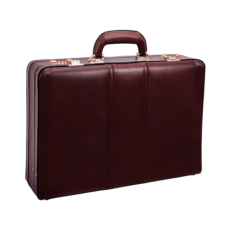 McKleinUSA Coughlin V Series Leather Expandable Attache, Burgundy (80466) image 1