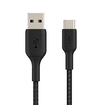 Belkin BOOST CHARGE Braided USB-C to USB-A Cable, 15cm / 6", Black