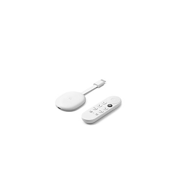 Google Chromecast with Google TV Streaming Media Player, White (GA01919-US)