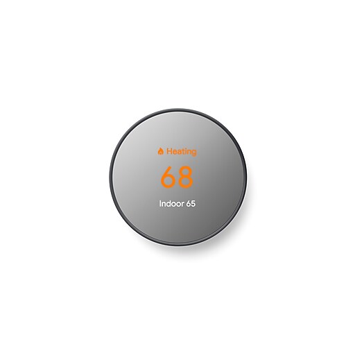 Google Nest WiFi Smart Thermostat, Black (GA02081US) Staples