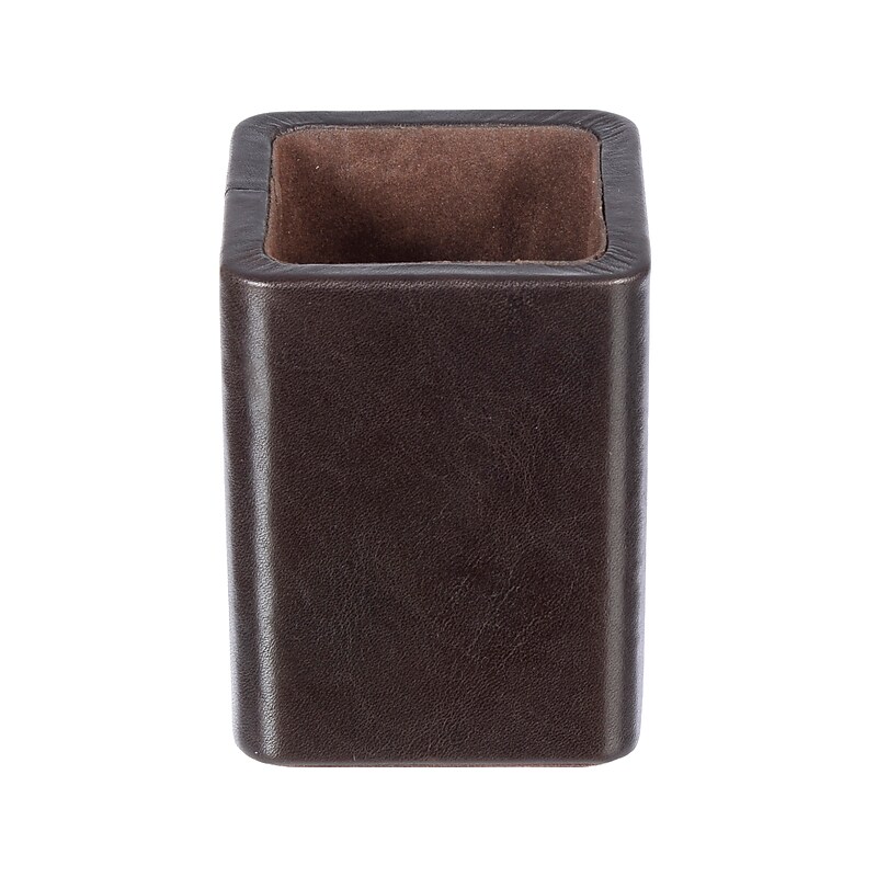 Club Rochelier Zenith Collection Leather Pen Cup, Brown (ZN4606) image 1