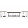 Bush Furniture Key West 47" x 24" Coffee Table with 2 End Tables, Shiplap Gray/Pure White (KWS023G2W)~#|#~sp109593206_sc7