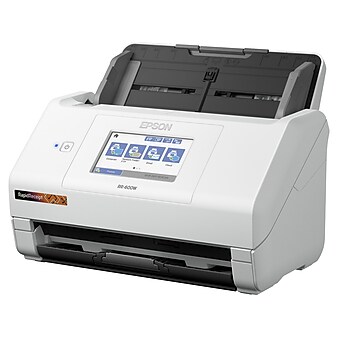 Epson RapidReceipt RR-600W Wireless Duplex Receipt Scanner, White/Black (B11B258202)
