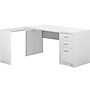 Monarch Specialties Inc. 60" L-Shaped Desk, White (I 7136)~#|#~sp109679941_sc7