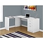 Monarch Specialties Inc. 60" L-Shaped Desk, White (I 7136)~#|#~sp109679942_sc7
