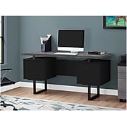 Monarch 60" Computer Desk, Black/Gray (I 7415)