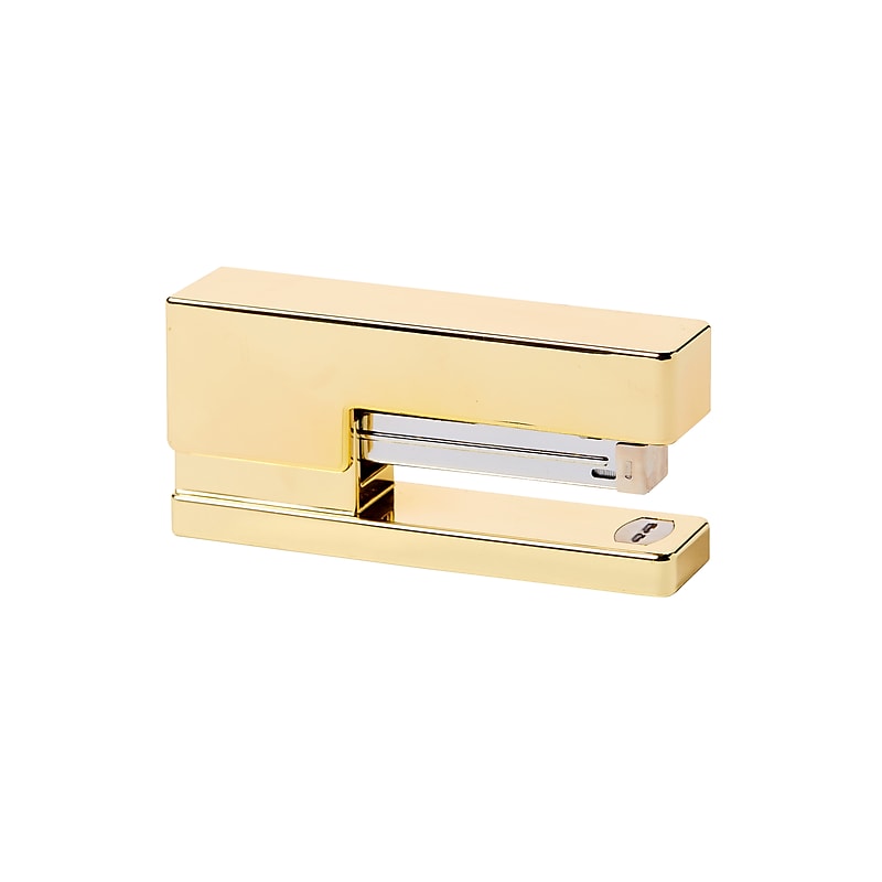 Martha Stewart Desktop Stapler, 40 Sheet Capacity, Shiny Gold (MS107S) image 1