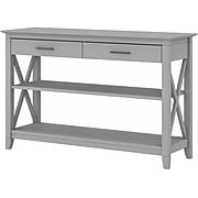 Bush Furniture Key West 47"W Console Table with Drawers and Shelves, Cape Cod Gray (KWT248CG-03)