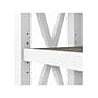 Bush Furniture Key West 66"H 5-Shelf Bookcase with Adjustable Shelves, Shiplap Gray/Pure White Laminated Wood, 2/Set (KWS046G2W)~#|#~sp109850899_sc7