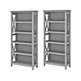 Bush Furniture Key West 66"H 5-Shelf Bookcase with Adjustable Shelves, Cape Cod Gray Laminated Wood, 2/Set (KWS046CG)~#|#~sp109850905_sc7