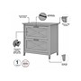Bush Furniture Key West 2-Drawer Lateral File Cabinet, Letter/Legal, Cape Cod Gray, 30" (KWF130CG-03)~#|#~sp109851146_sc7