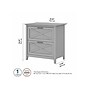 Bush Furniture Key West 2-Drawer Lateral File Cabinet, Letter/Legal, Cape Cod Gray, 30" (KWF130CG-03)~#|#~sp109851148_sc7