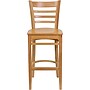 Flash Furniture HERCULES Series Traditional Wood Ladder Back Restaurant Barstool, Natural Wood (XUW05BARNAT)~#|#~sp109851957_sc7