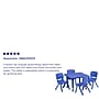 Flash Furniture Emmy Square Activity Table Set, 24" x 24", Height Adjustable, Blue (YCX23SQTBLBLE)~#|#~sp109852442_sc7