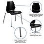 Flash Furniture HERCULES Series Plastic Stacking Chair, Black (RUT288BK)~#|#~sp109852525_sc7