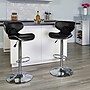 Flash Furniture Contemporary Vinyl Adjustable Height Barstool with Back, Black, 2-Pieces (2DS815BKGG)~#|#~sp109852601_sc7