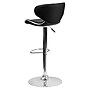 Flash Furniture Contemporary Vinyl Adjustable Height Barstool with Back, Black, 2-Pieces (2DS815BKGG)~#|#~sp109852609_sc7