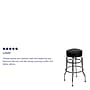 Flash Furniture Bruno Traditional Metal Double Ring Barstool without Back, Black (XUD100)~#|#~sp109852966_sc7