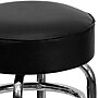 Flash Furniture Bruno Traditional Metal Double Ring Barstool without Back, Black (XUD100)~#|#~sp109852972_sc7