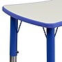 Flash Furniture Wren Rectangular Activity Table, 21.875" x 26.625", Height Adjustable, Blue/Gray (YU098RECTBLBL)~#|#~sp109854711_sc7