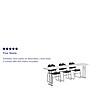 Flash Furniture Kathryn Folding Table Set, 96" x 18", White/Black (RB18961)~#|#~sp109854942_sc7