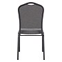 NPS 9300 Series Deluxe Fabric Upholstered Stack Chair, Natural Graystone/Black Sandtex, 40/Pack (9362-BT/40)~#|#~sp109932440_sc7