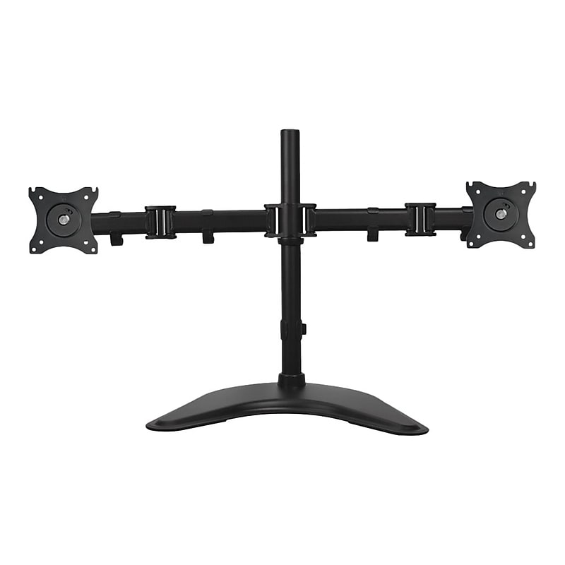 SIIG Articulated Freestanding Dual Monitor Desk Stand - 13"-27" Mounting kit, Up to 27", Black (CE-MT1U12-S1) image 1