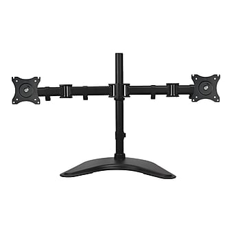 SIIG Articulated Freestanding Dual Monitor Desk Stand - 13"-27" Mounting kit, Up to 27", Black (CE-MT1U12-S1)