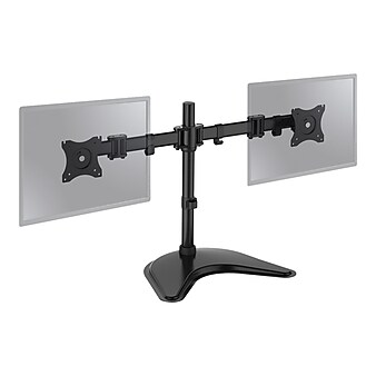 SIIG Articulated Freestanding Dual Monitor Desk Stand - 13"-27" Mounting kit, Up to 27", Black (CE-MT1U12-S1)